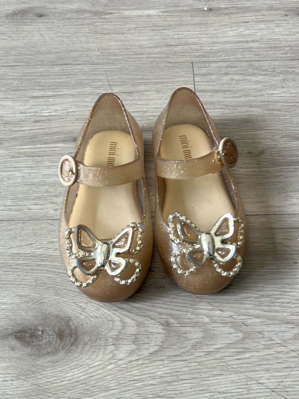 Mini Melissa Sweet Love Butterfly Shoes Sz 6